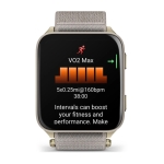 Смарт-годинник Garmin Venu X1 Soft Gold Titanium and French Grey Nylon (010-02980-33)