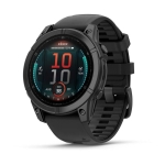 Спортивний годинник Garmin Fenix E 47mm AMOLED Slate Gray Steel with Black Silicone Band (010-03025-03/01)