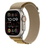 Apple Watch Ultra 2 GPS + Cellular 49mm Natural Titan. Case w. Tan Alpine Loop - Large (MX4H3)  