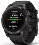 Смарт-годинник Garmin Epix Pro Gen 2 Sapphire 47mm Carbon G. DLC Tit. with Black Band (010-02803-10/11) 