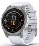 Смарт-годинник Garmin Epix Pro Gen 2 Sapphire 47mm Titanium w. Whitestone Band (010-02803-20/21) 