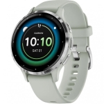 Смарт-годинник Garmin Venu 3S Silver S. Steel Bezel w. Sage Gray Case and S. Band (010-02785-01) 