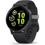 Смарт-годинник Garmin vivoactive 5 Slate Aluminum Bezel with Black Case and Silicone Band (010-02862-10) 