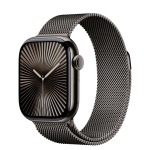 Apple Watch Series 10 GPS + Cellular 46mm Slate Titanium Case w. Slate Milanese Loop - S/M (MC7R4)