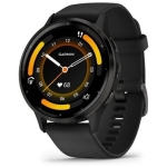 Смарт-годинник Garmin Venu 3 Slate Stainless Steel Bezel with Black Case and Silicone Band (010-02784-01/51)