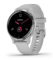 Смарт-годинник Garmin Venu 2S Silver Stainless Steel Bezel with Mist Gray Case and Silicone Band (010-02429-12/02)