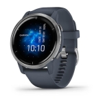 Смарт-годинник Garmin Venu 2 Silver Bezel with Granite Blue Case and Silicone Band (010-02430-10/00)