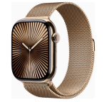Apple Watch Series 10 GPS + Cellular 42mm Gold Titanium Case w. Gold Milanese Loop (MX083)