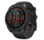 Спортивний годинник Garmin Fenix 8 47mm AMOLED Sapphire Carbon Gray DLC Titanium w. Black/Pebble Gray S. Band (010-02904-20/21) 