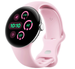 Смарт-годинник Google Pixel Watch 3 41 mm Wi-Fi Polished Silver Aluminum Case/Rose Quartz Active Band