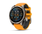 Смарт-годинник Garmin Fenix 8 51mm AMOLED Sapphire Titanium w. Spark Orange/Graphite Silicone Band (010-02905-10/11/53)