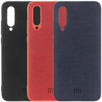 Xiaomi Mi 9 Lite Оригінальний бампер TPU + Leather (Logo)