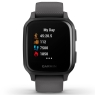 Смарт-годинник Garmin Venu Sq 2 – Music Edition Slate Aluminum Bezel with Black Case and Silicone Band (010-02700-00/10)