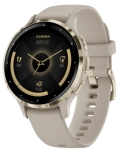 Смарт-годинник Garmin Venu 3S Soft Gold S. Steel Bezel w. French Gray Case and S. Band (010-02785-02)