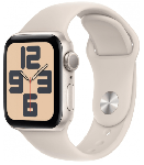 Apple Watch SE 2 GPS 40mm Starlight Aluminium Case with Starlight Sport Band S/M (MR9U3)