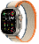 Apple Watch Ultra 2 GPS + Cellular 49mm Titanium Case with Orange/Beige Trail Loop - S/M (MRF13)