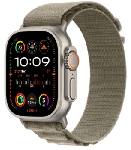 Apple Watch Ultra 2 GPS + Cellular 49mm Titanium Case with Olive Alpine Loop - Small (MREX3/MRFH3)