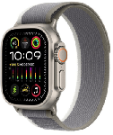 Apple Watch Ultra 2 GPS + Cellular 49mm Titanium Case with Green/Gray Trail Loop - S/M (MRF33)