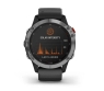 Смарт-годинник Garmin Fenix 6 Solar Silver with black band (010-02410-00)