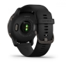 Смарт-годинник Garmin Venu 2 Slate Stainless Steel Bezel with Black Case and Silicone Band (010-02430-11/01)
