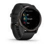 Смарт-годинник Garmin Venu 2 Slate Stainless Steel Bezel with Black Case and Silicone Band (010-02430-11/01)